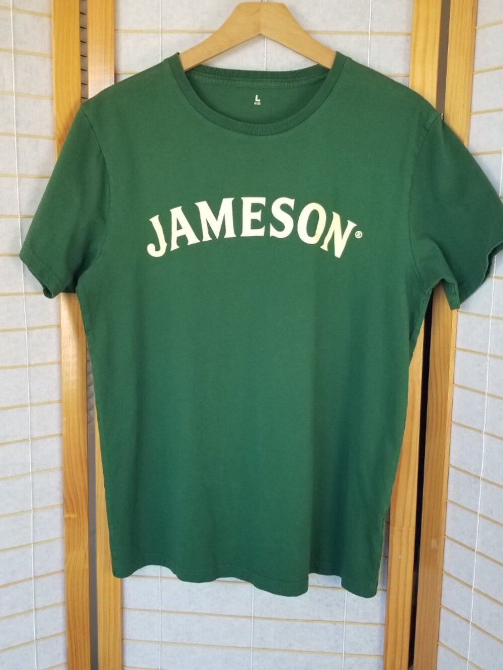 Jameson Graphic T-Shirt Mens Large Green Taste Responsibly Irish Whiskey